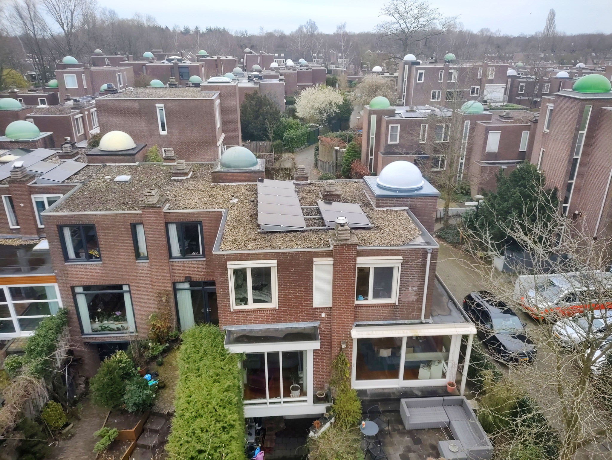 Vervanging dakkoepel koepelwoningen