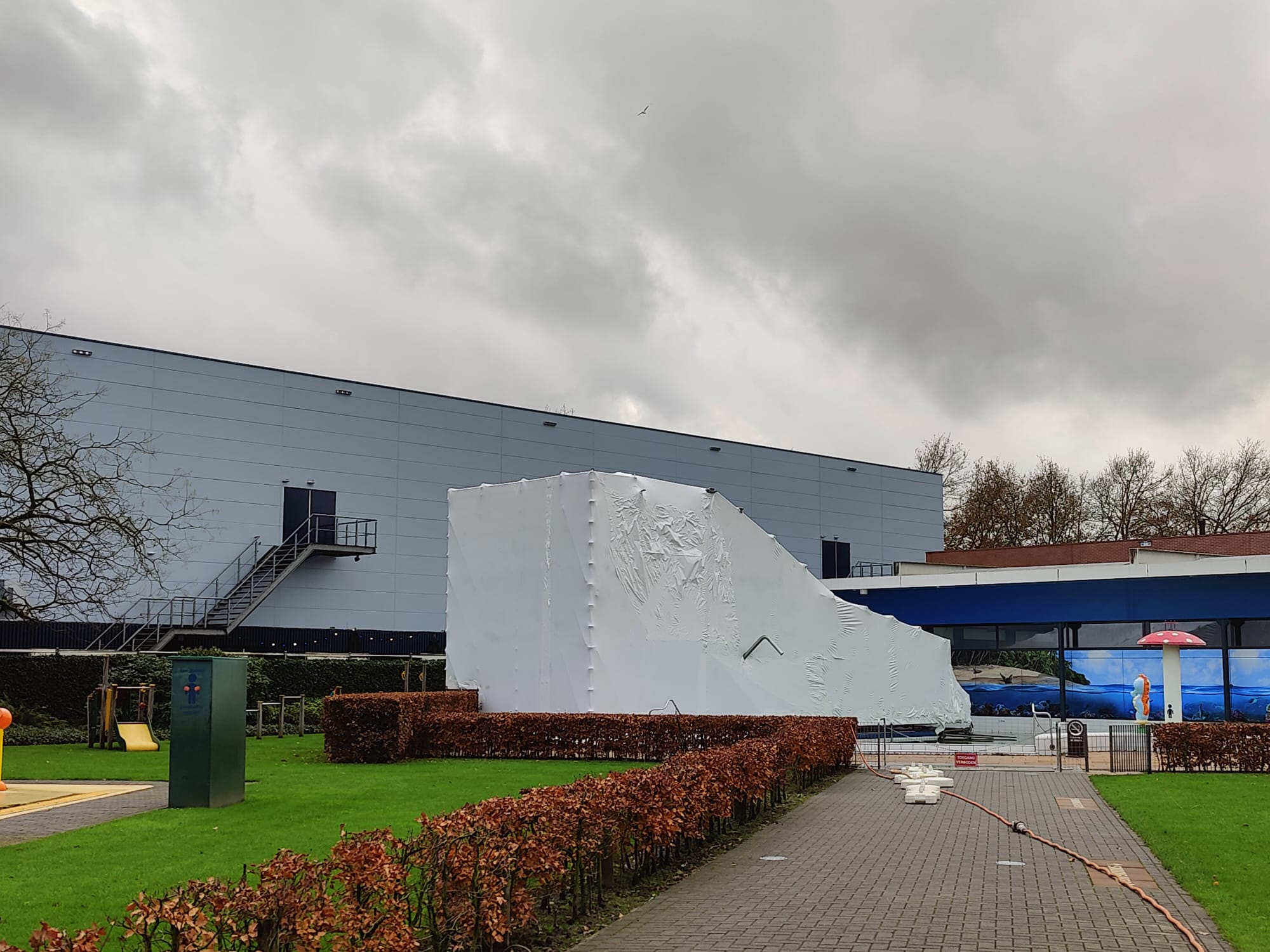 Buitenwerk in de winterperiode